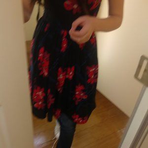 Red black dress